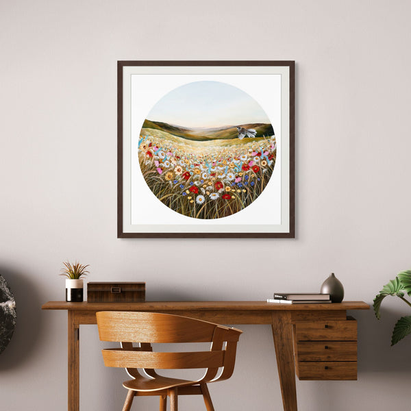 Abundant Meadow series - Piwakawaka round