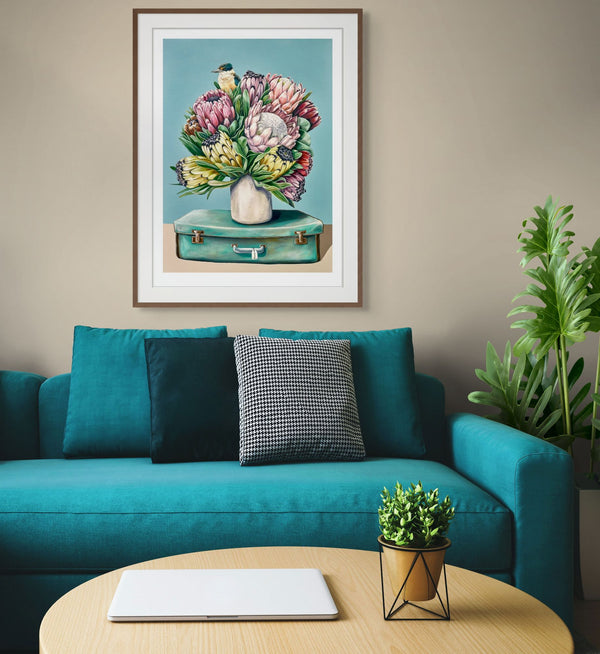 TREASURED BLOOMS  - KOTARE AND PROTEA